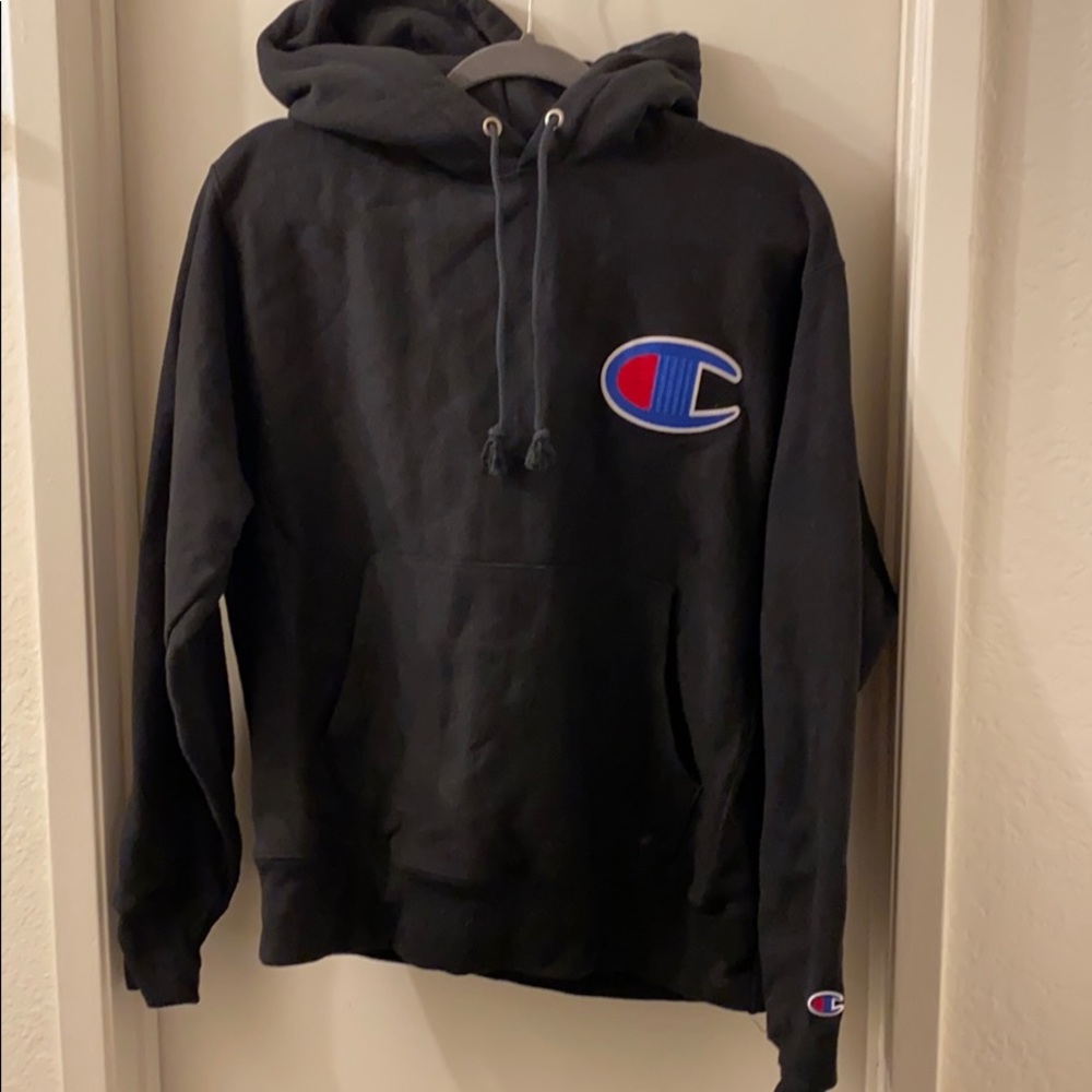 Oversized champion logo sweater